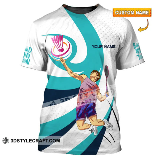 Unisex Shirt - Custom Badminton 3D Shirt style option 1