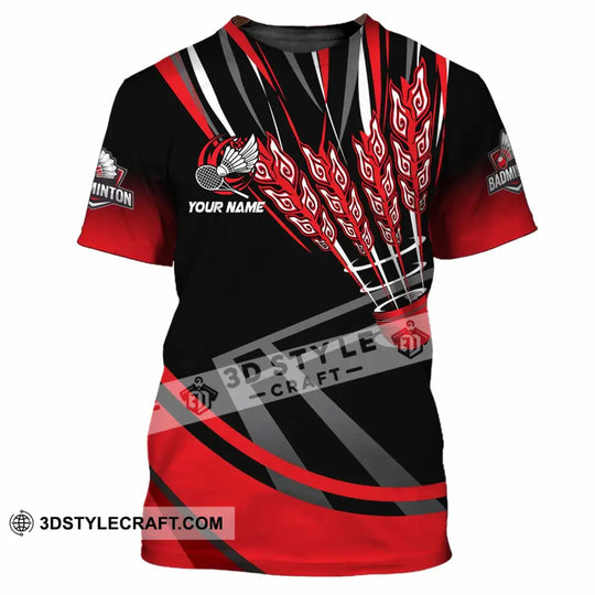 Unisex Shirt - Custom Badminton  3D Shirt style option 3