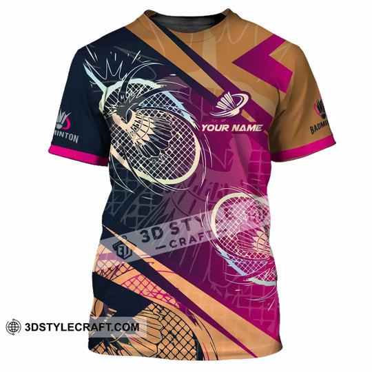 Unisex Shirt - Custom Badminton 3D Shirt style option 2