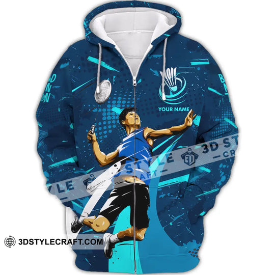 Unisex Shirt - Custom Badminton 3D Shirt style option 2