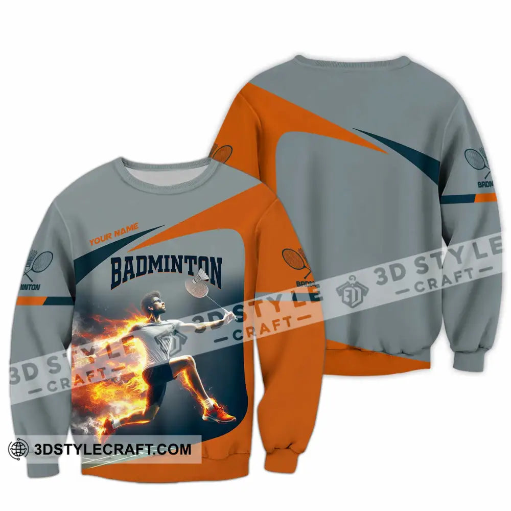 Unisex Shirt - Custom Badminton Shirt Long Sleeve / S T-shirt