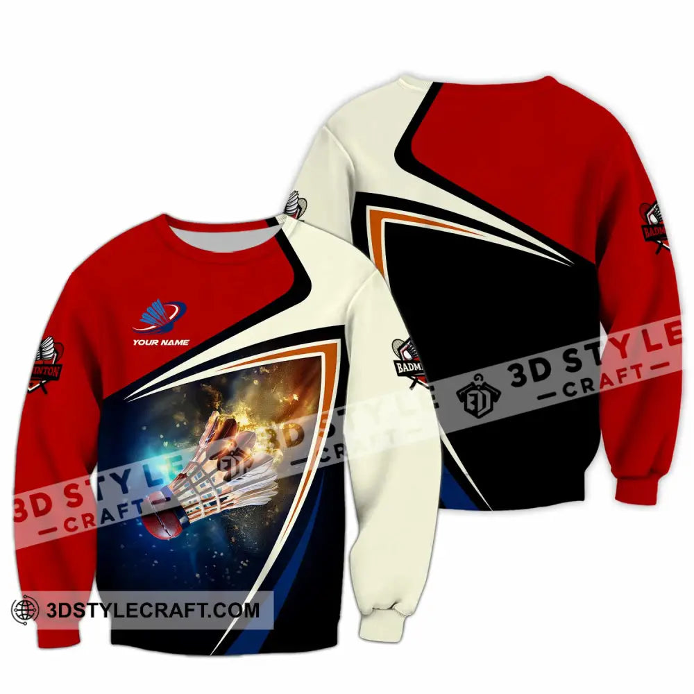 Unisex Shirt - Custom Badminton Shirt Long Sleeve / S T-shirt