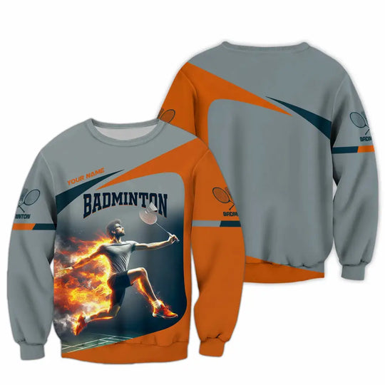 Unisex Shirt - Custom Badminton Shirt style option 3