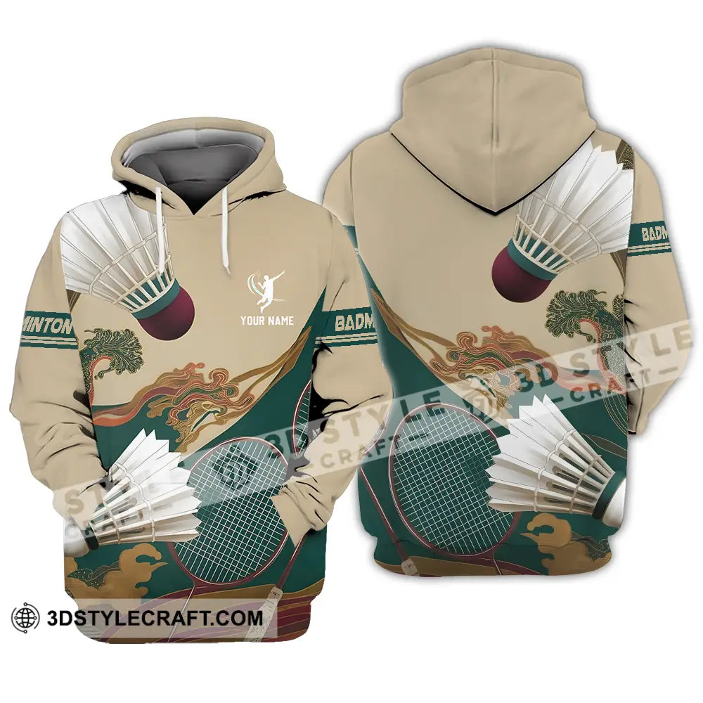 Unisex Shirt Custom Badminton Sport Shirt Hoodie / S T shirt
