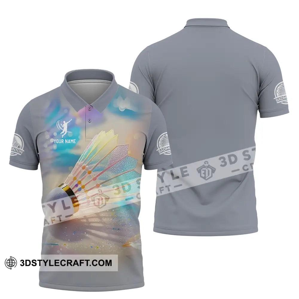Unisex Shirt Custom Badminton Sport Shirt Polo Shirt / S T shirt