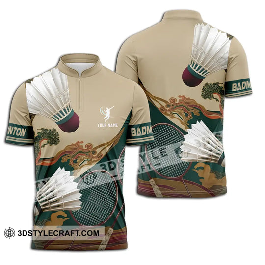 Unisex Shirt - Custom Badminton Sport Shirt style option 2