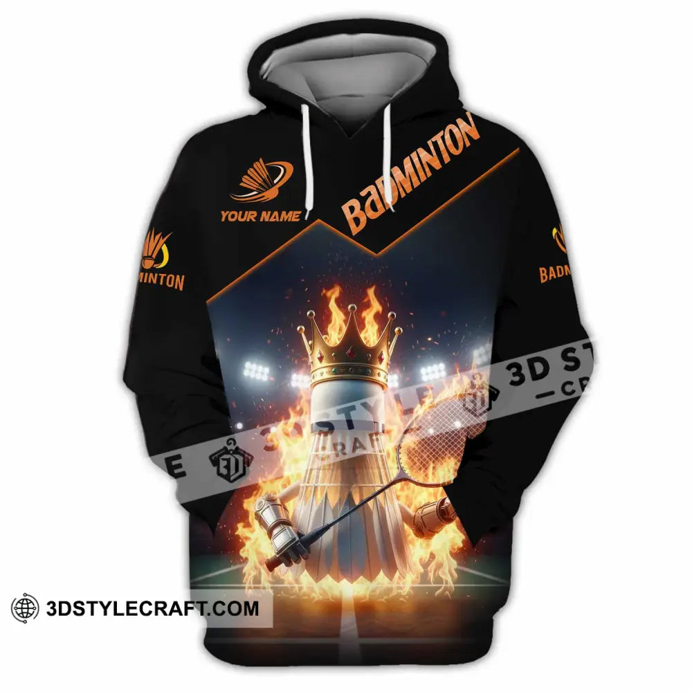 Unisex Shirt - Custom Badminton Sports Shirt Hoodie / S T-shirt
