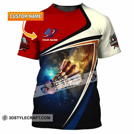 Unisex Shirt - Custom Badminton Shirt style option 1