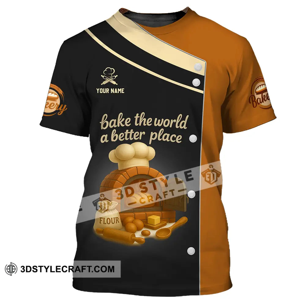 Unisex Shirt Custom Bake The World A Better Place Shirt T Shirt / S T shirt