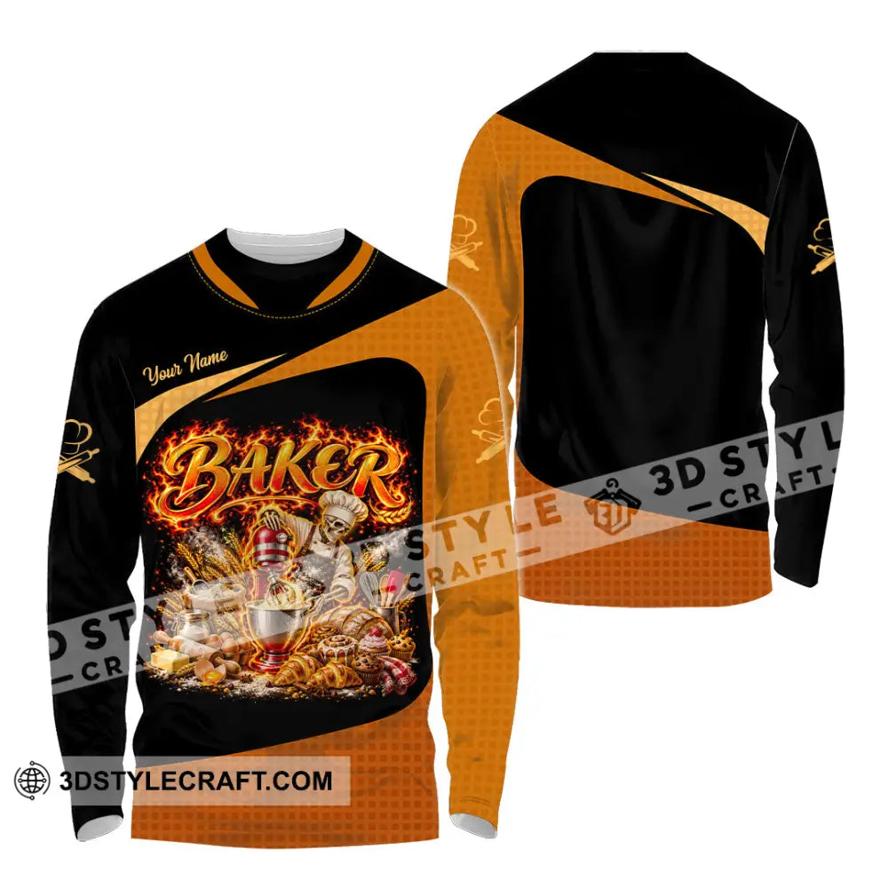 Unisex Shirt - Custom Baker Shirt - Long Sleeve Shirt / S - T-shirt