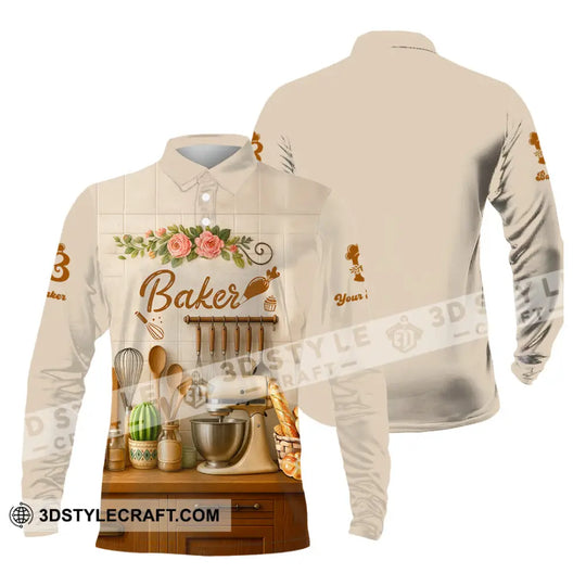 Unisex Shirt - Custom Baker Love Baking Shirt style option 3