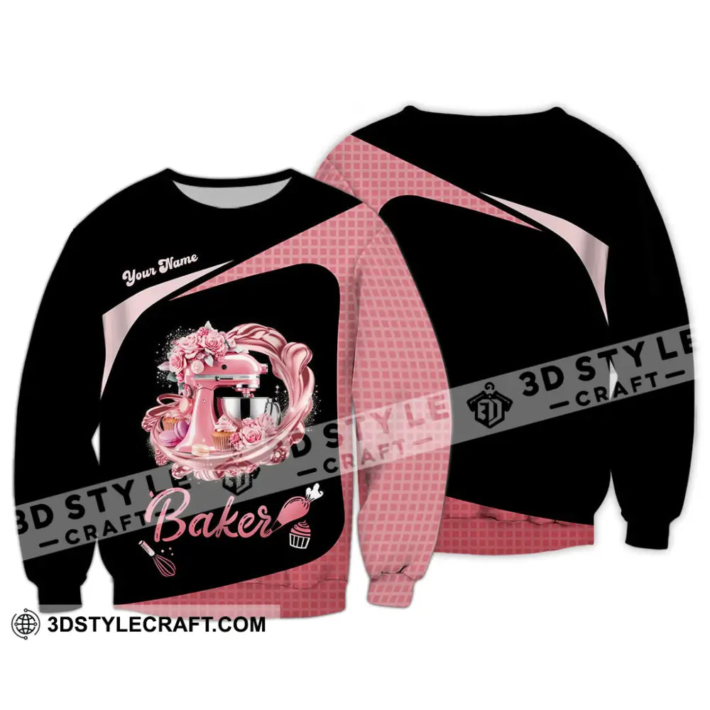 Unisex Shirt - Custom Baker Love Baking Shirt Long Sleeve / S T-shirt