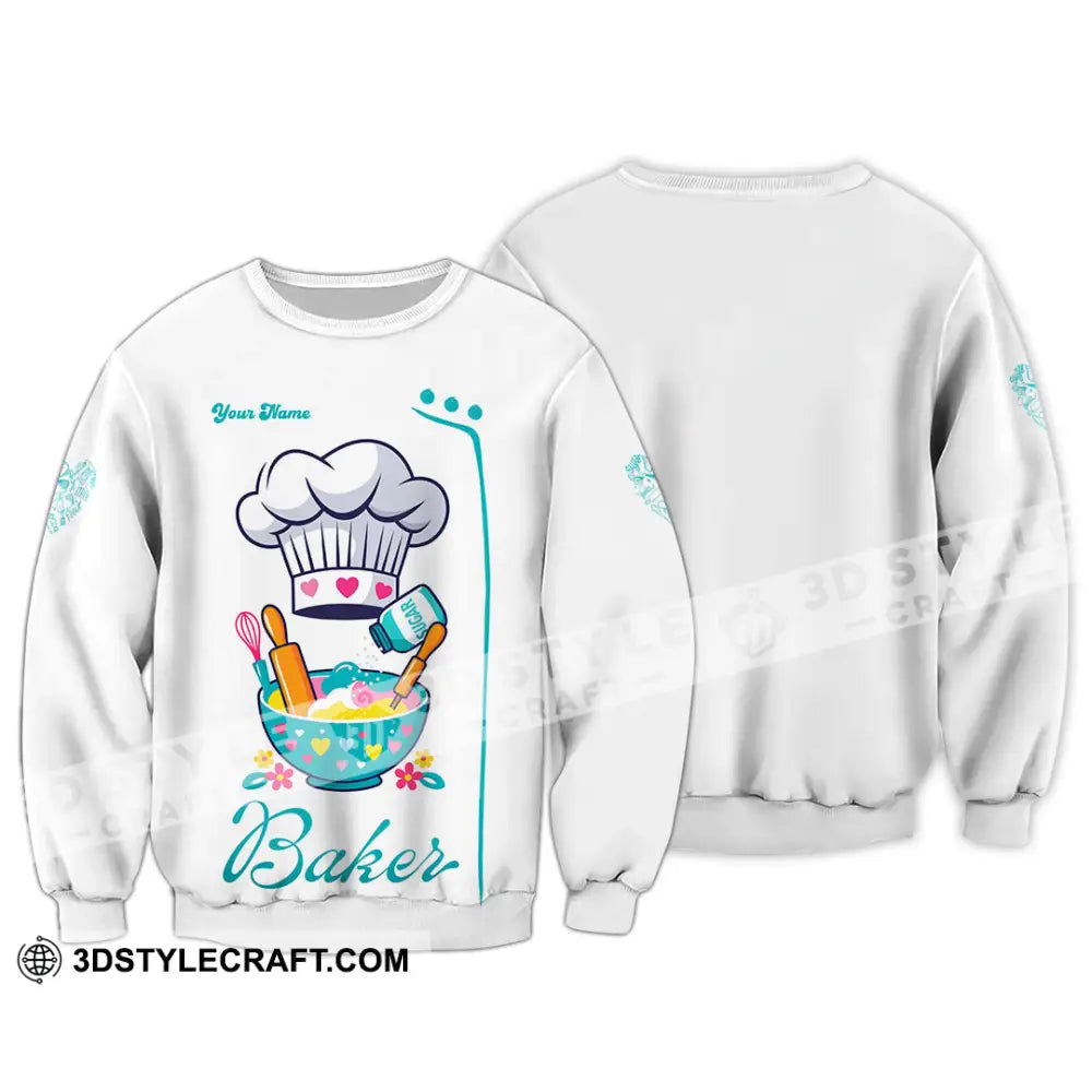 Unisex Shirt - Custom Baker Love Baking Shirt Long Sleeve / S T-shirt