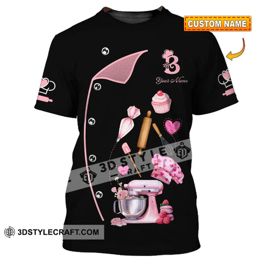 Unisex Shirt - Custom Bakery Black & Pink Cute Shirt T-shirt