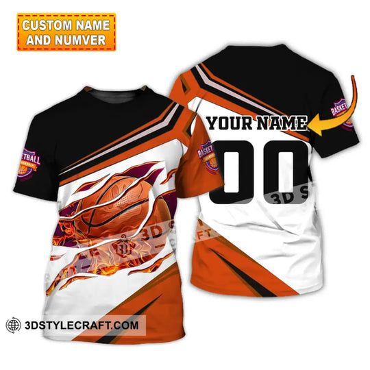 Unisex Shirt - Custom Basket Balls Lover Name T-Shirt - Personalized Basket Balls Shirt style option 1