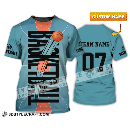 Unisex Shirt - Custom Basketball Blue Shirt style option 1