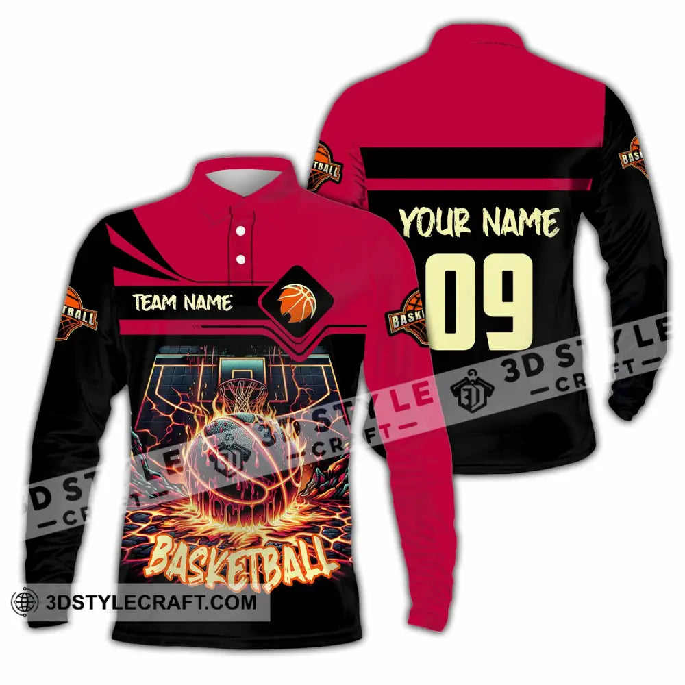 Unisex Shirt Custom Basketball Shirt Long Sleeve Polo / S T shirt