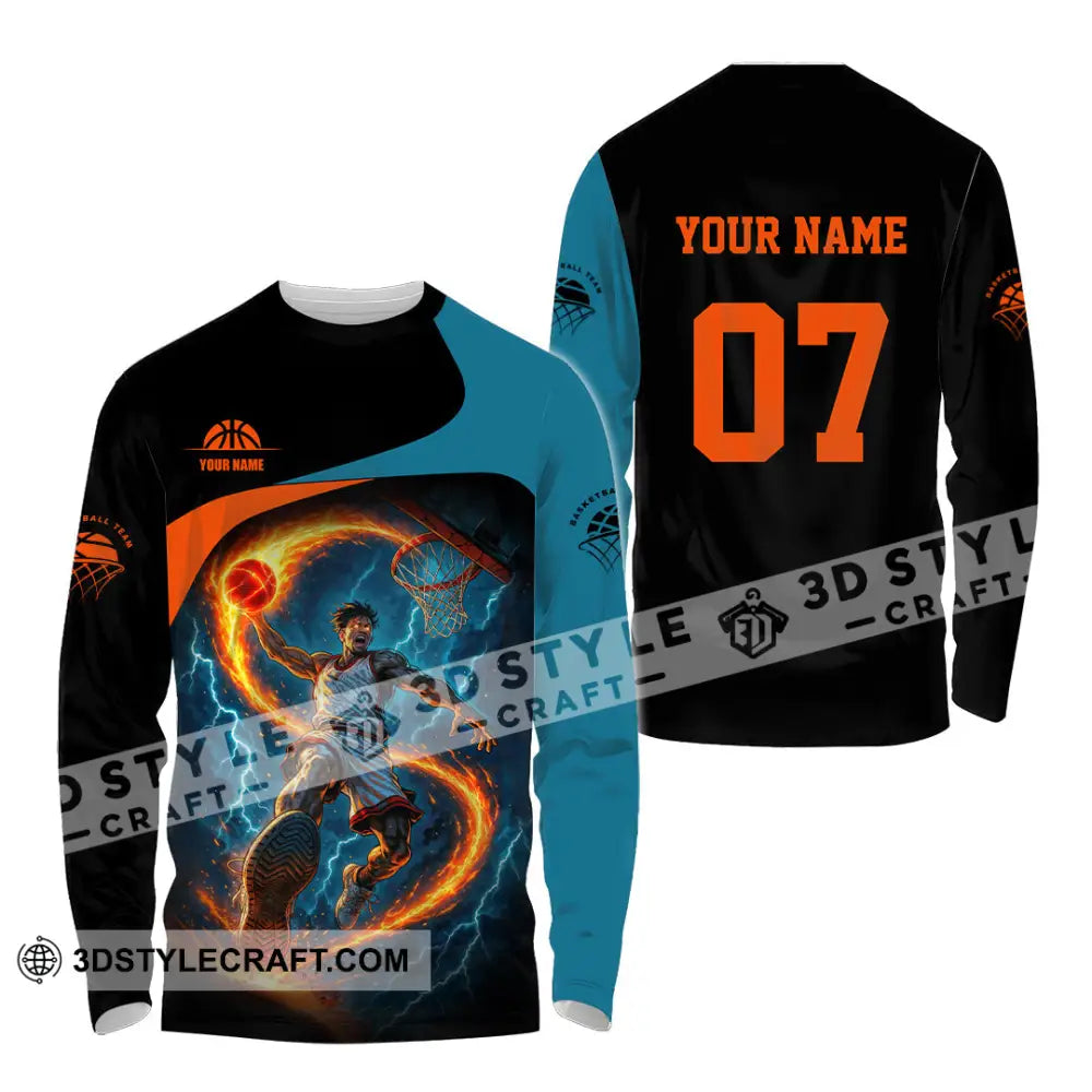 Unisex Shirt - Custom Basketball Shirt Long Sleeve Shirt / S T-shirt