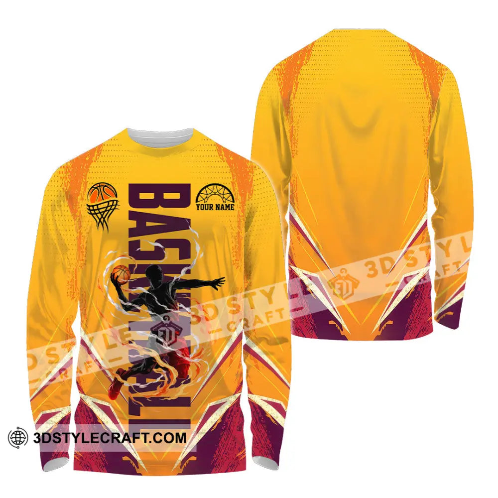 Unisex Shirt - Custom Basketball Shirt - Long Sleeve Shirt / S - T-shirt