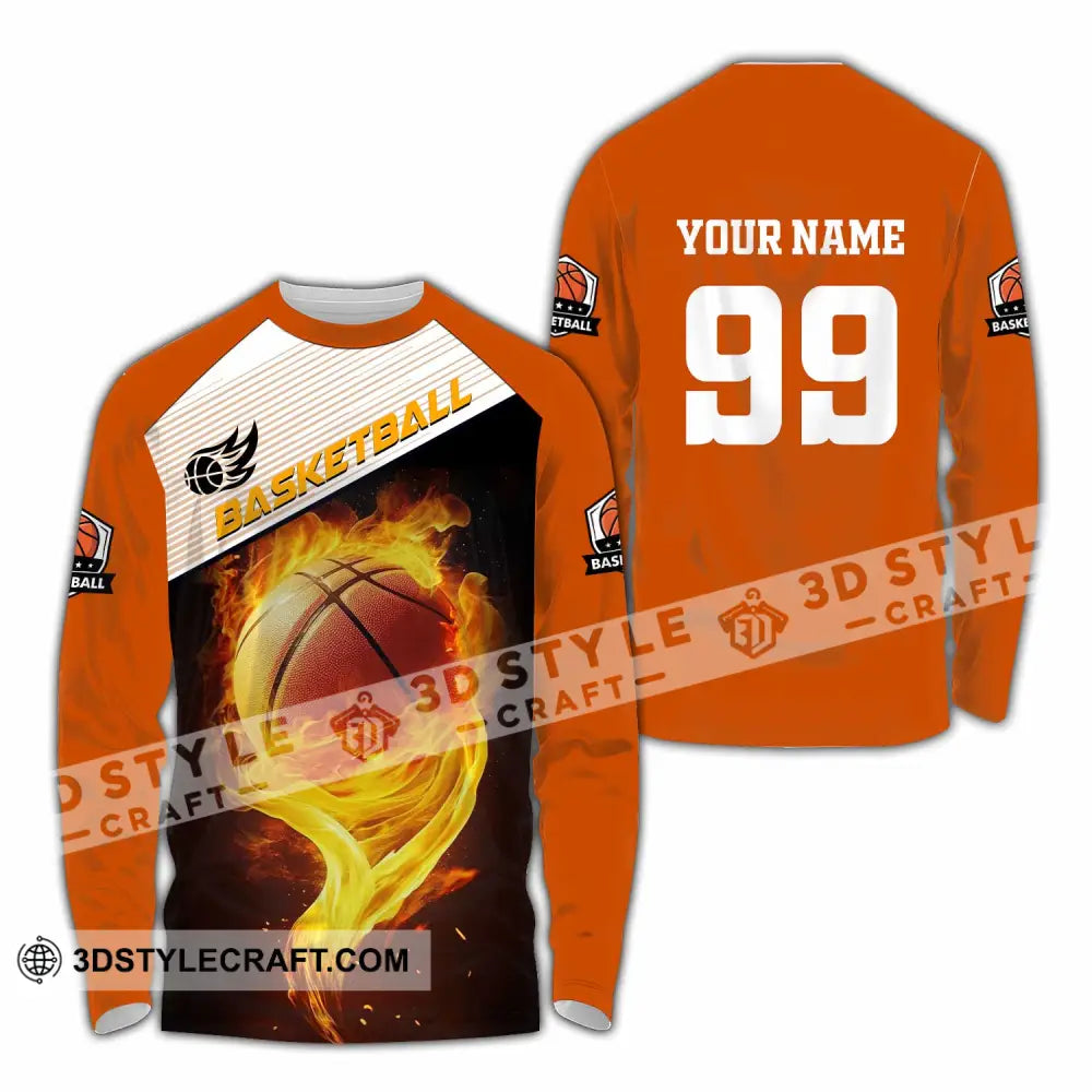 Unisex Shirt - Custom Basketball Shirt Long Sleeve Shirt / S T-shirt