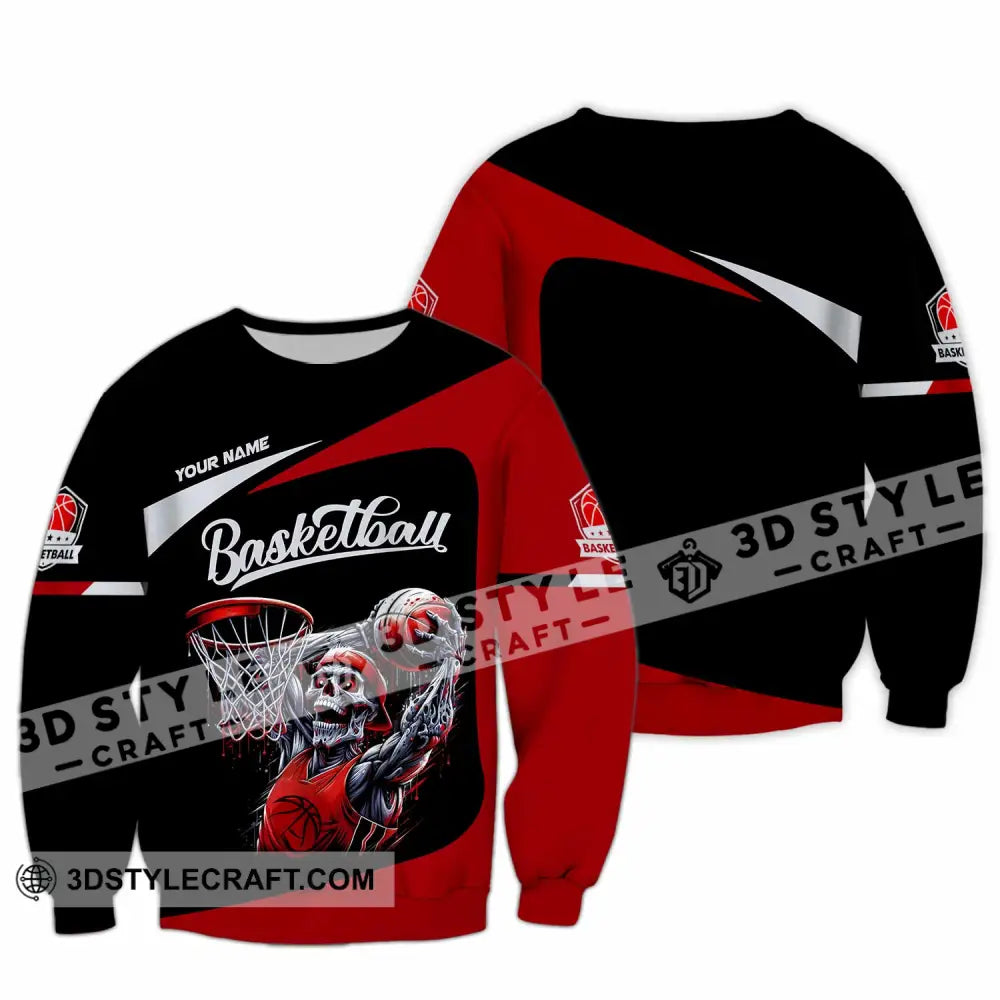 Unisex Shirt - Custom Basketball Sport Shirt Long Sleeve / S T-shirt