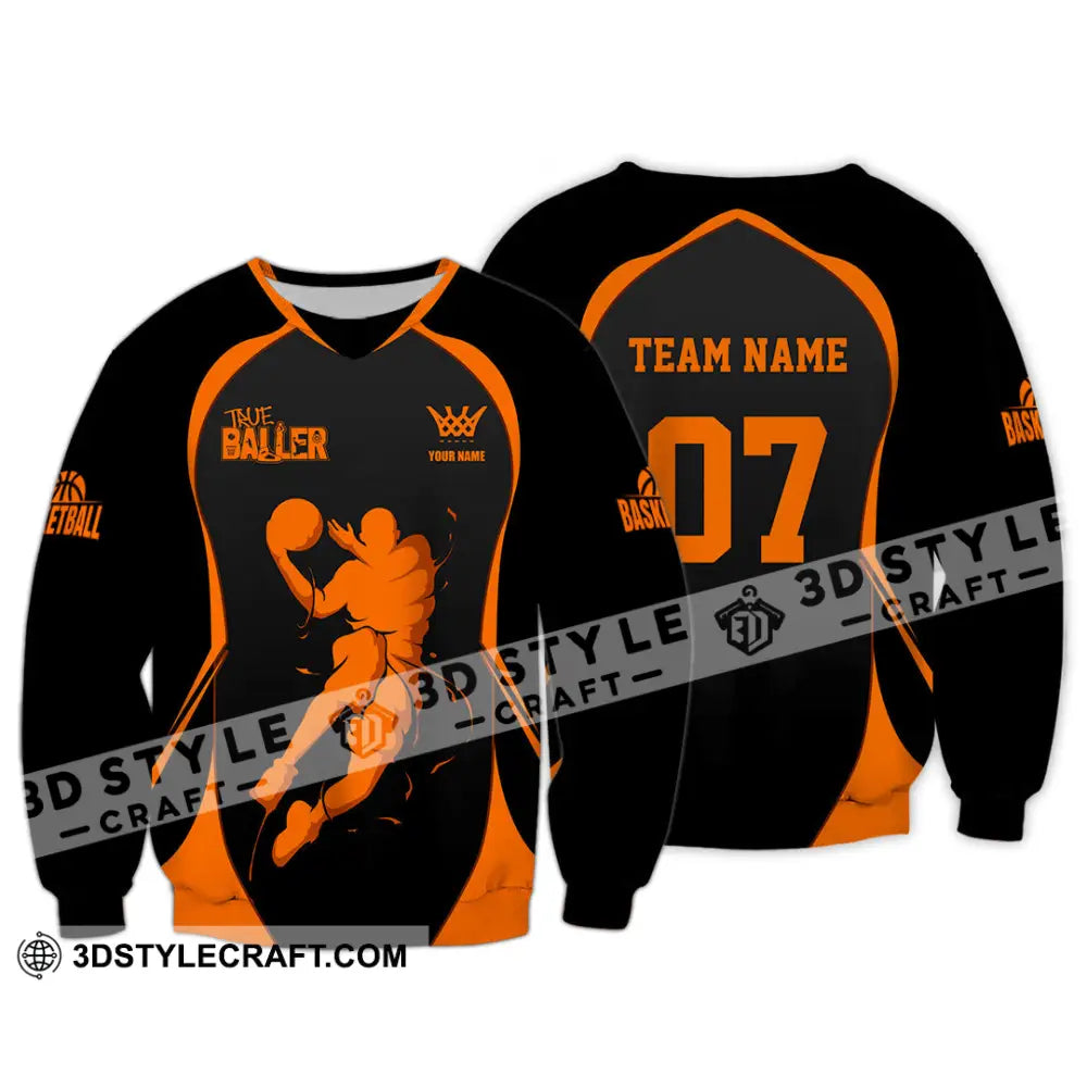 Unisex Shirt - Custom Basketball The Baller Shirt Long Sleeve / S T-shirt