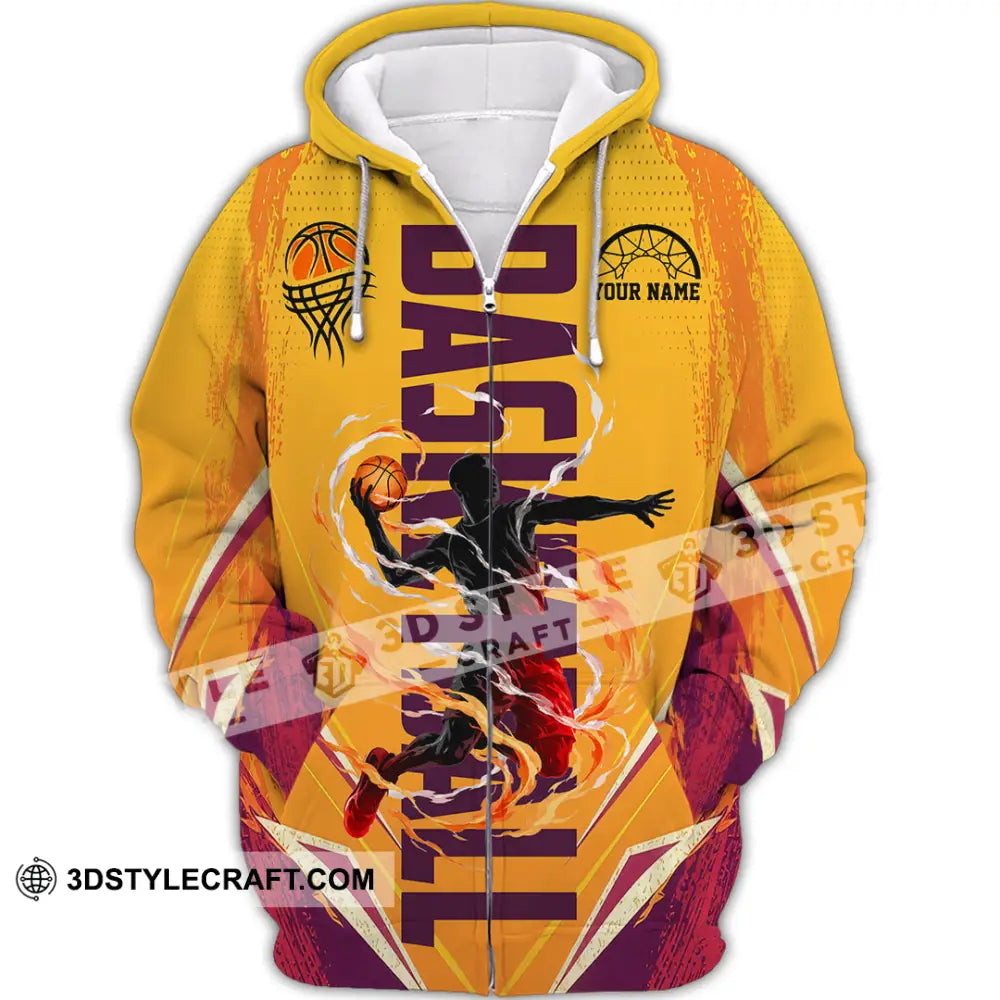 Unisex Shirt - Custom Basketball Shirt - Zipper Hoodie / S - T-shirt