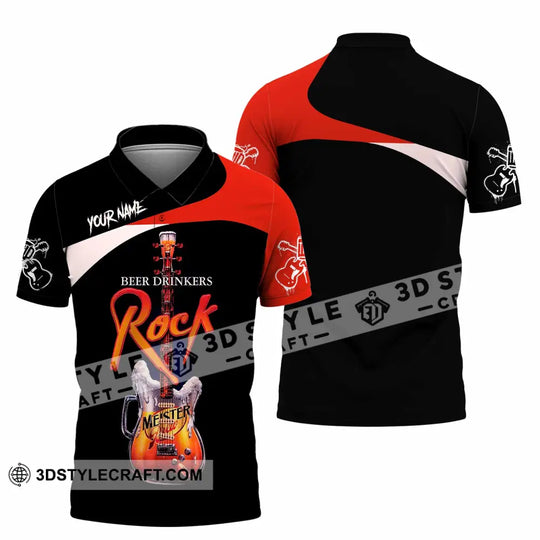Unisex Shirt - Custom Beer Drinkers And Rock 3D Shirt style option 2