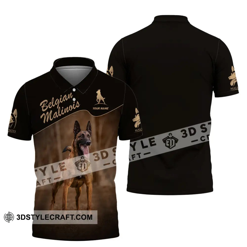 Unisex Shirt - Custom Belgian Malinois Pet Lover Shirt Polo Shirt / S T-shirt