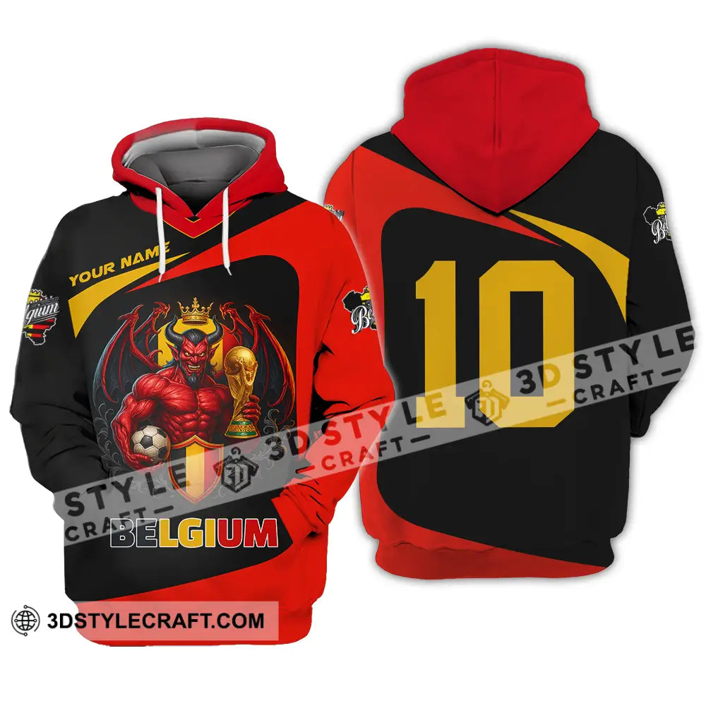 Unisex Shirt - Custom Belgium 3D Shirt Hoodie / S T-shirt