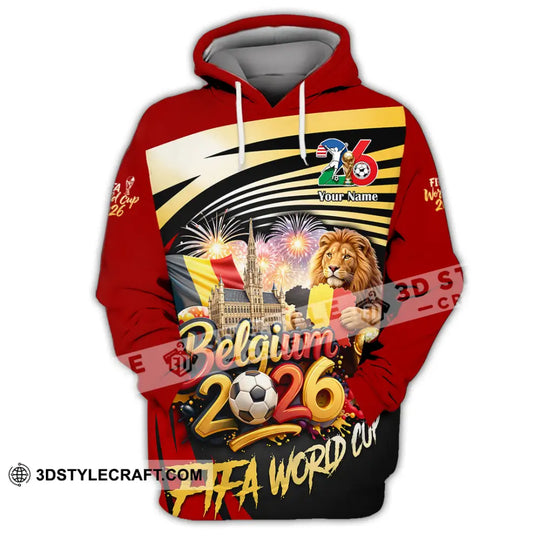 Unisex Shirt - Custom Belgium Fifa World Cup 2026 3D Shirt style option 3