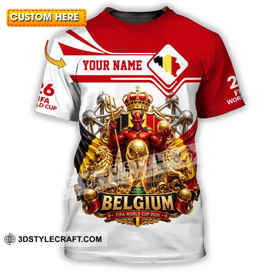 Unisex Shirt - Custom Belgium World Cup 2026 Shirt style option 1