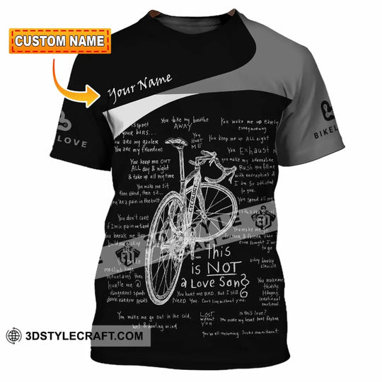 Unisex Shirt - Custom Bike Love 3D Shirt style option 1
