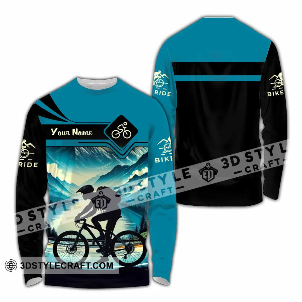 Unisex Shirt - Custom Bike Rider Shirt Long Sleeve Shirt / S T-shirt