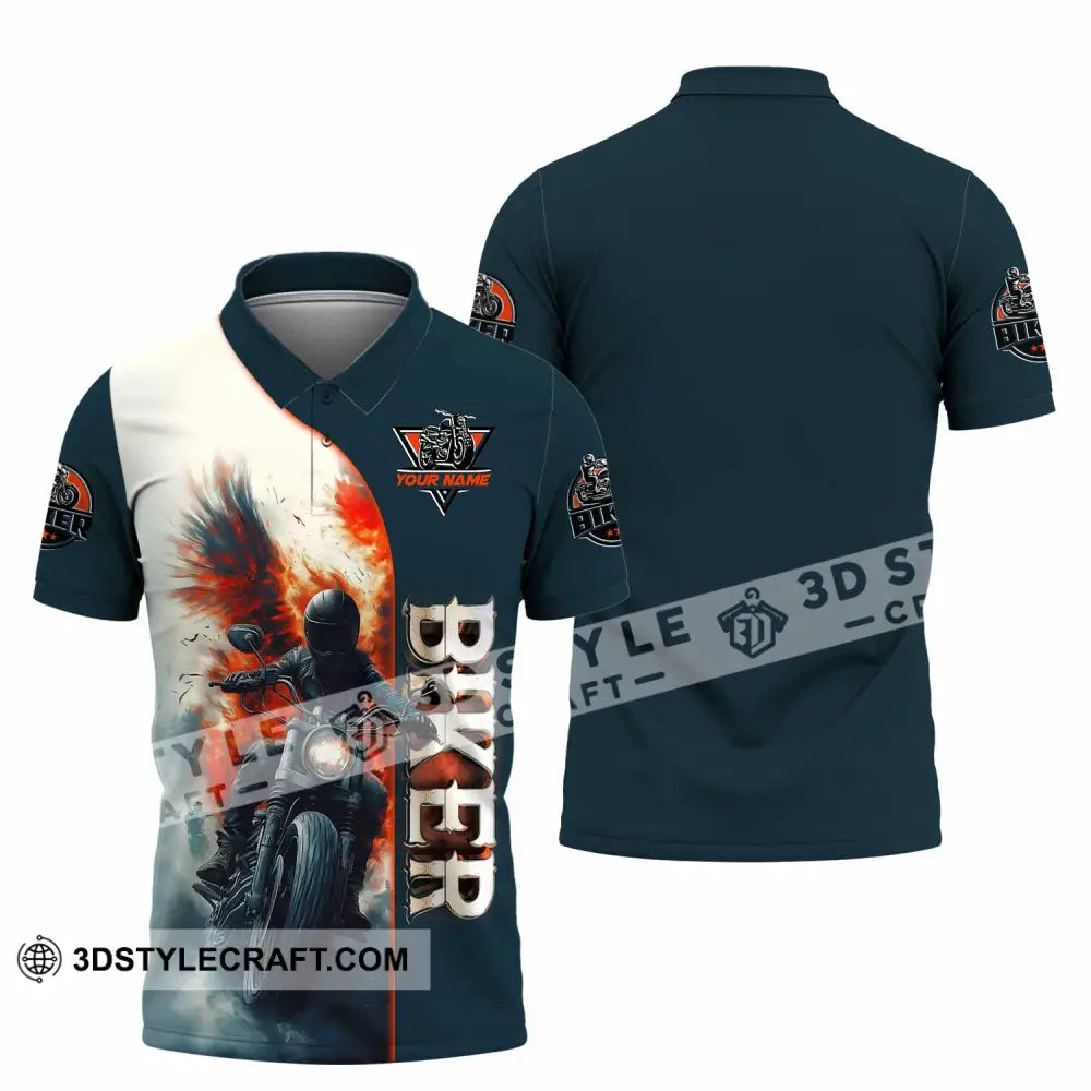 Unisex Shirt - Custom Biker 3D Shirt Polo Shirt / S T-shirt