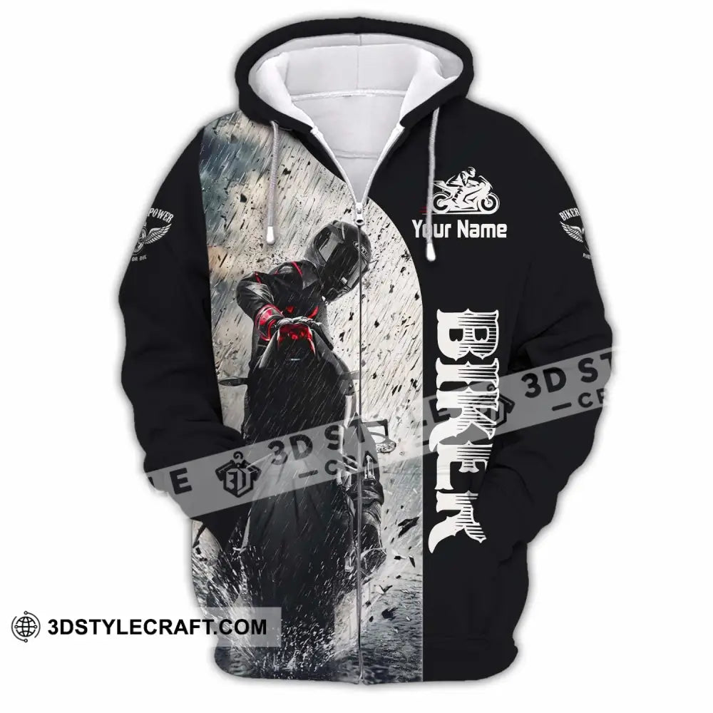 Unisex Shirt - Custom Biker Shirt - Zipper Hoodie / S - T-shirt