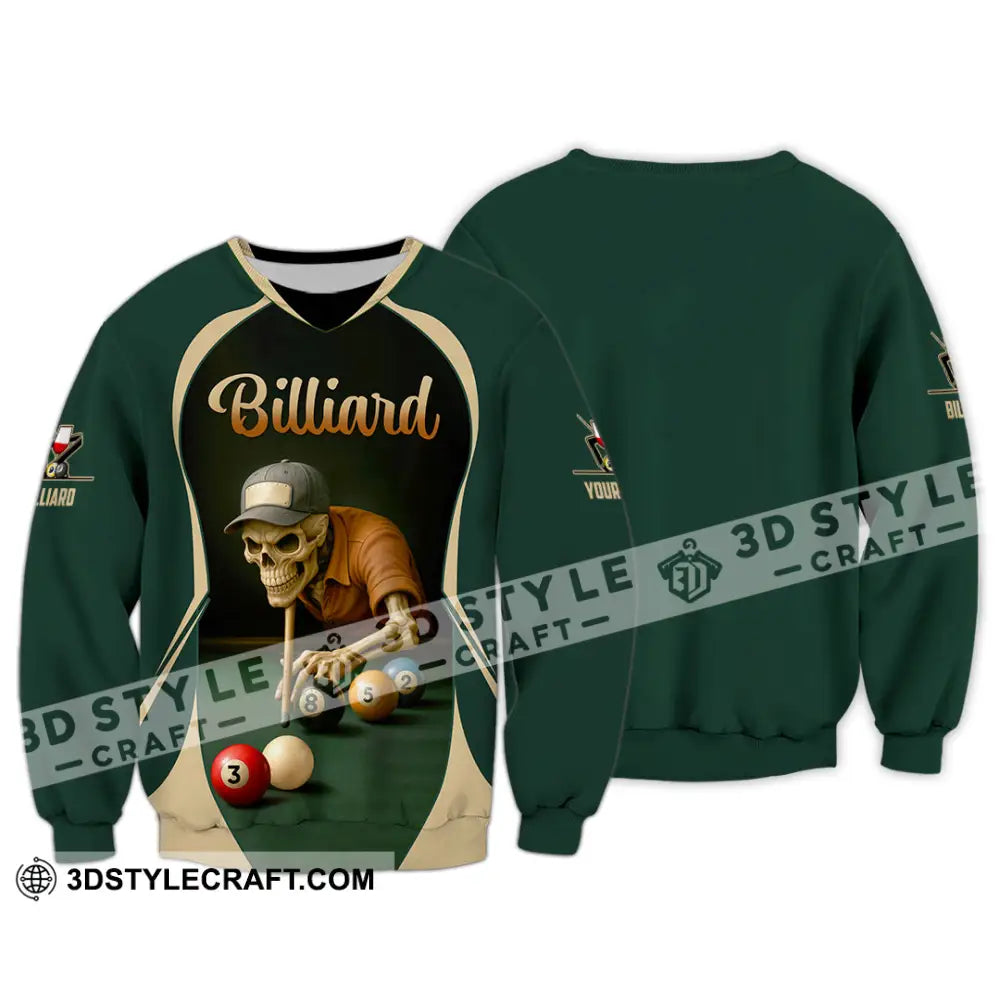 Unisex Shirt - Custom Billiard Shirt Long Sleeve / S T-shirt