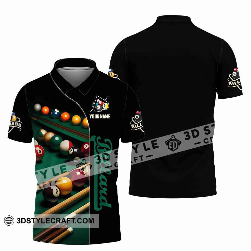 Unisex Shirt - Custom Billiard Lover Shirt Polo Shirt / S T-shirt