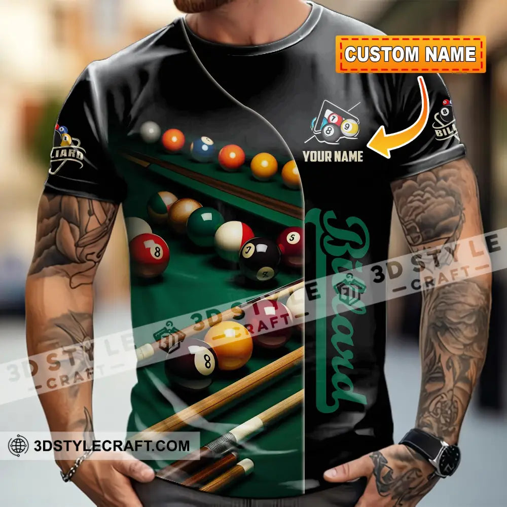 Unisex Shirt - Custom Billiard Lover Shirt T-shirt