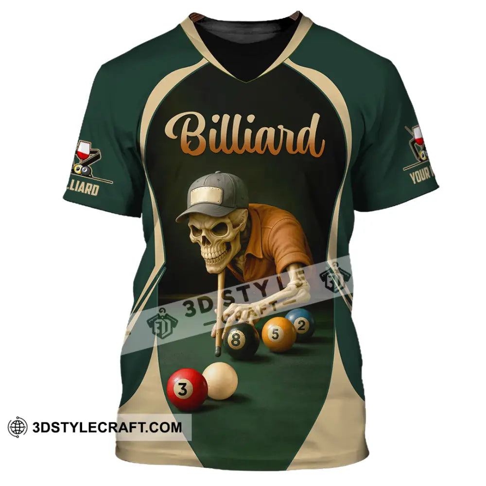 Unisex Shirt - Custom Billiard Shirt T-Shirt / S T-shirt
