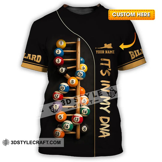 Unisex Shirt - Custom Billiards It's In My DNA 3D Shirt style option 1