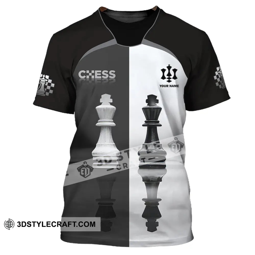 Unisex Shirt - Custom Black And White Chess Shirt For Couple T-Shirt / S T-shirt