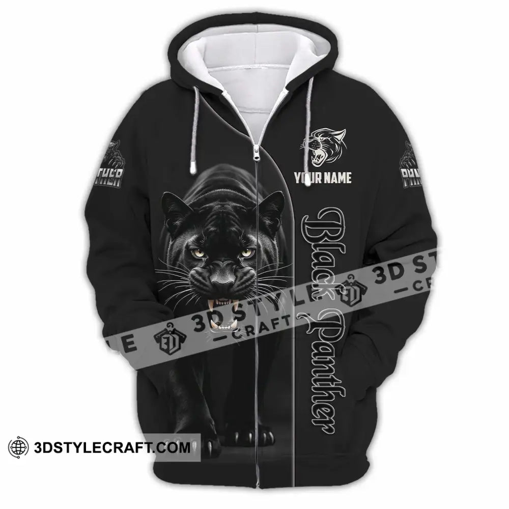 Unisex Shirt - Custom Black Panther Lover Classic Shirt Zipper Hoodie / S T-shirt