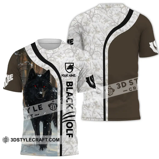 Unisex Shirt - Custom Black Wolf 3D Shirt style option 2