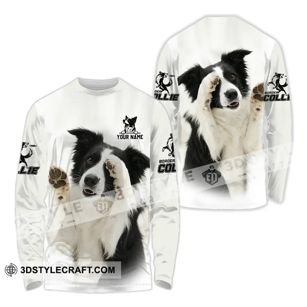 Unisex Shirt - Custom Border Collie Shirt Long Sleeve Shirt / S T-shirt