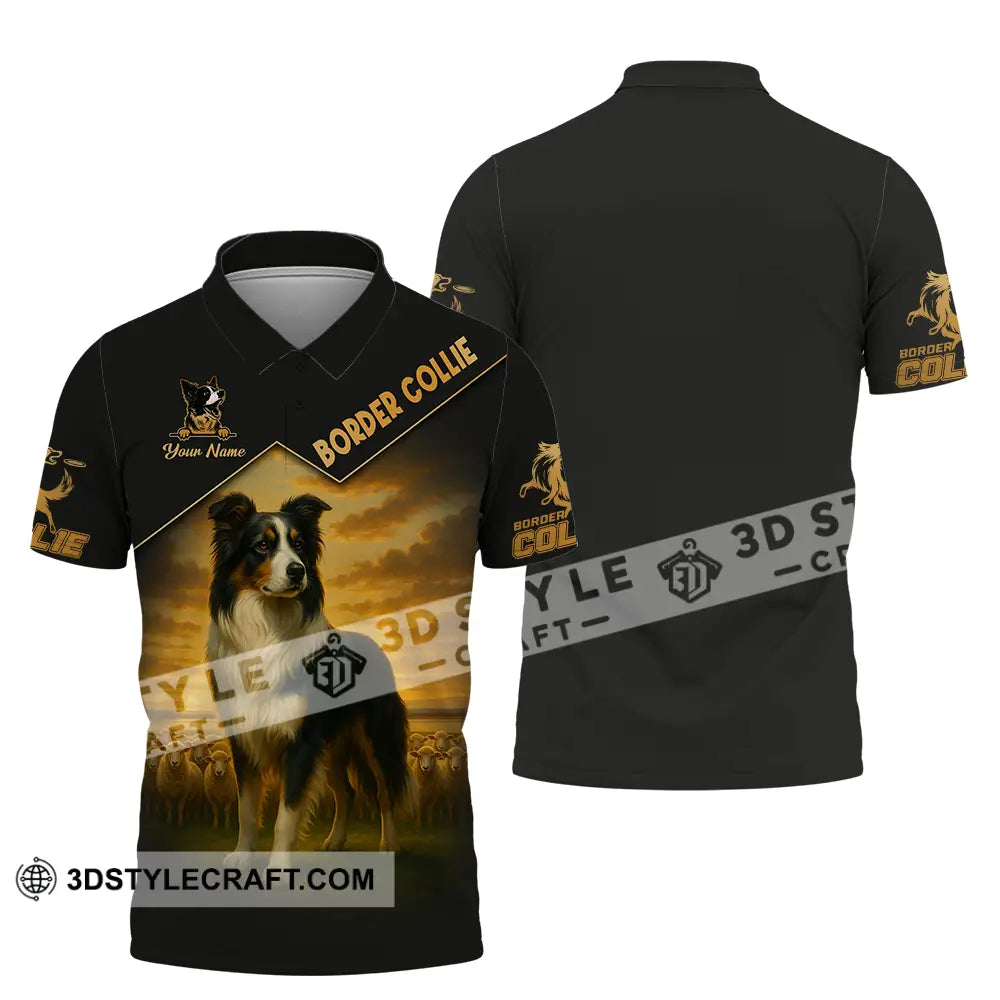 Unisex Shirt - Custom Border Collie Shirt Polo Shirt / S T-shirt