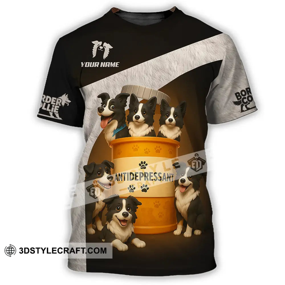 Unisex Shirt - Custom Border Collie Shirt T-Shirt / S T-shirt