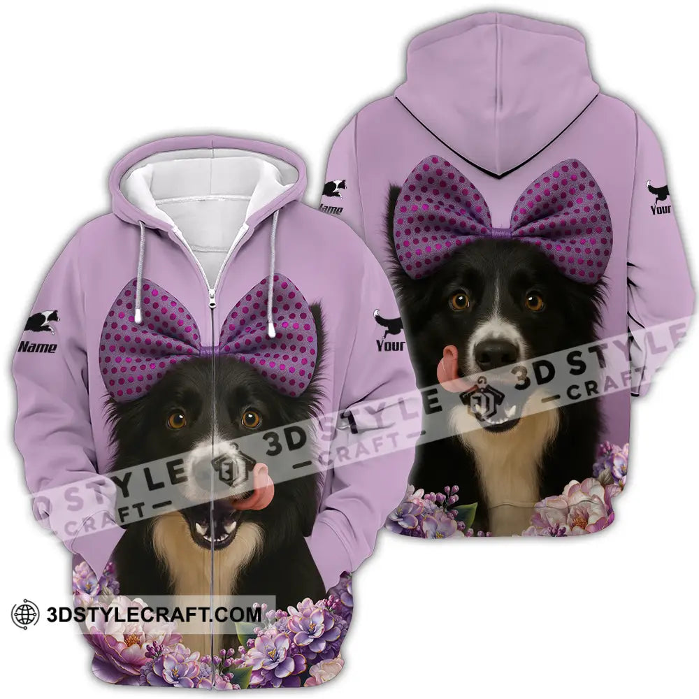 Unisex Shirt - Custom Border Collie Shirt Zipper Hoodie / S T-shirt