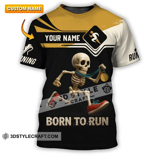 Unisex Shirt - Custom Born To Run Running Lover Sport Shirt T-shirt