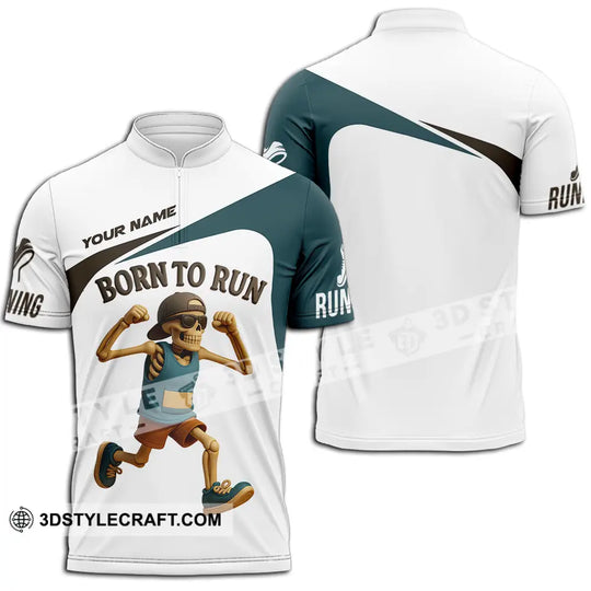 Unisex Shirt - Custom Born To Run, Running Lover Sport Shirt style option 2